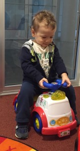 Idan in the SCCA House Play Room